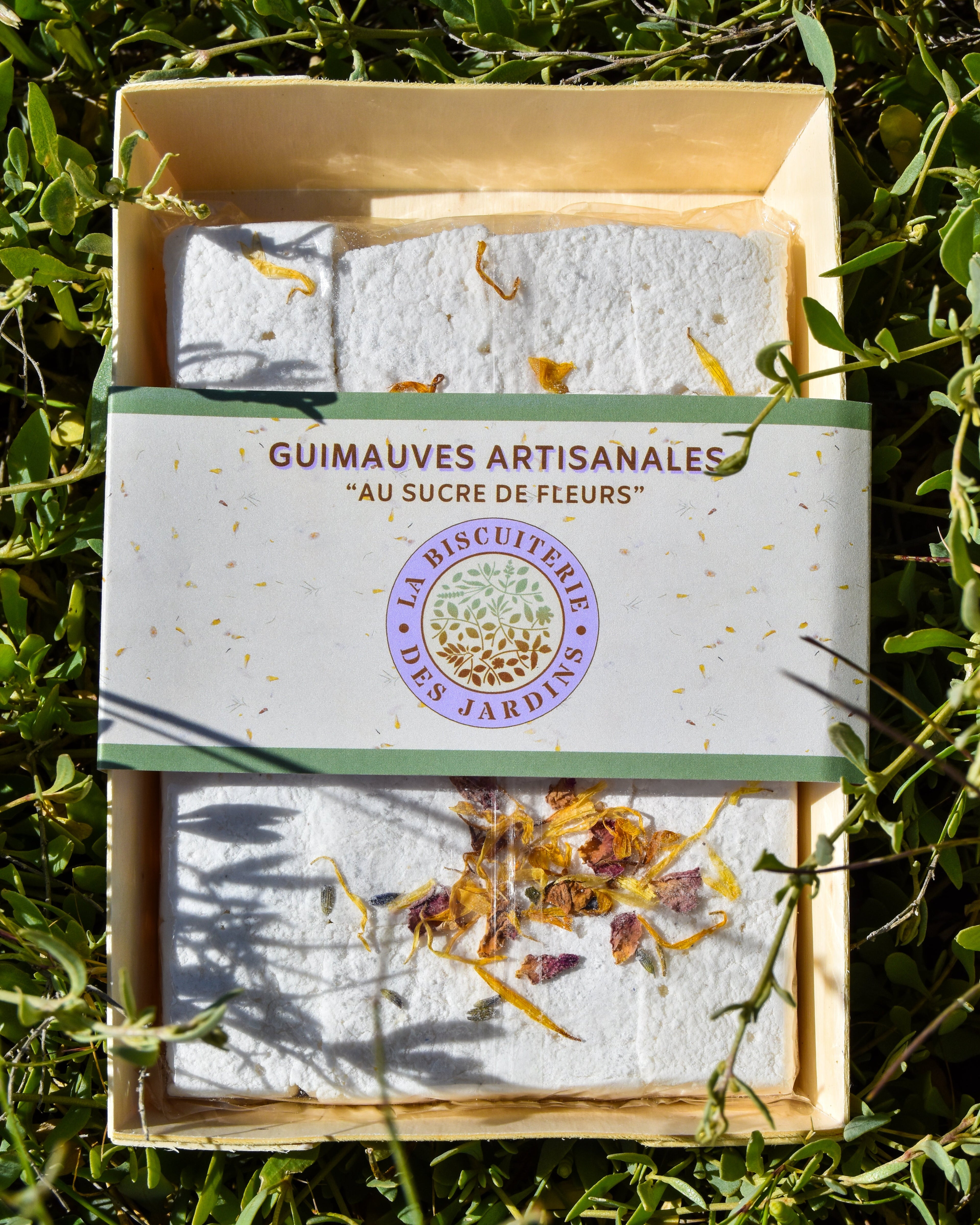 Caissette de Guimauves artisanales - Sucre de fleurs